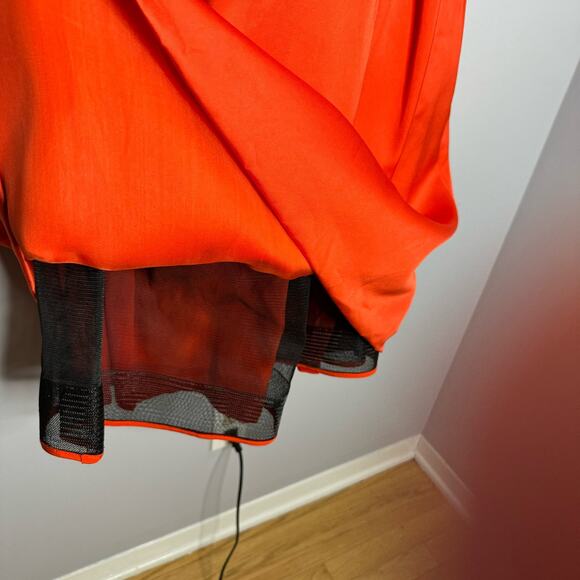 ESCADA Dalarina V Neck Mini Dress Fit and Flare Red Gladiola Elegant M - Picture 12 of 16